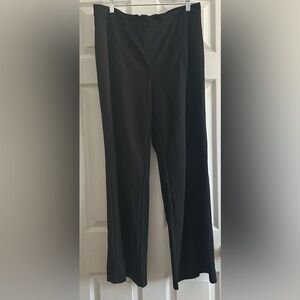 SHEIN Plus Black Solid High Waist Wide Leg Pants, 1XL